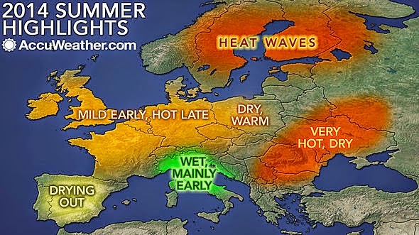 Θερμό και ξηρό το φετινό καλοκαίρι σύμφωνα με το Accuweather! - Φωτογραφία 1