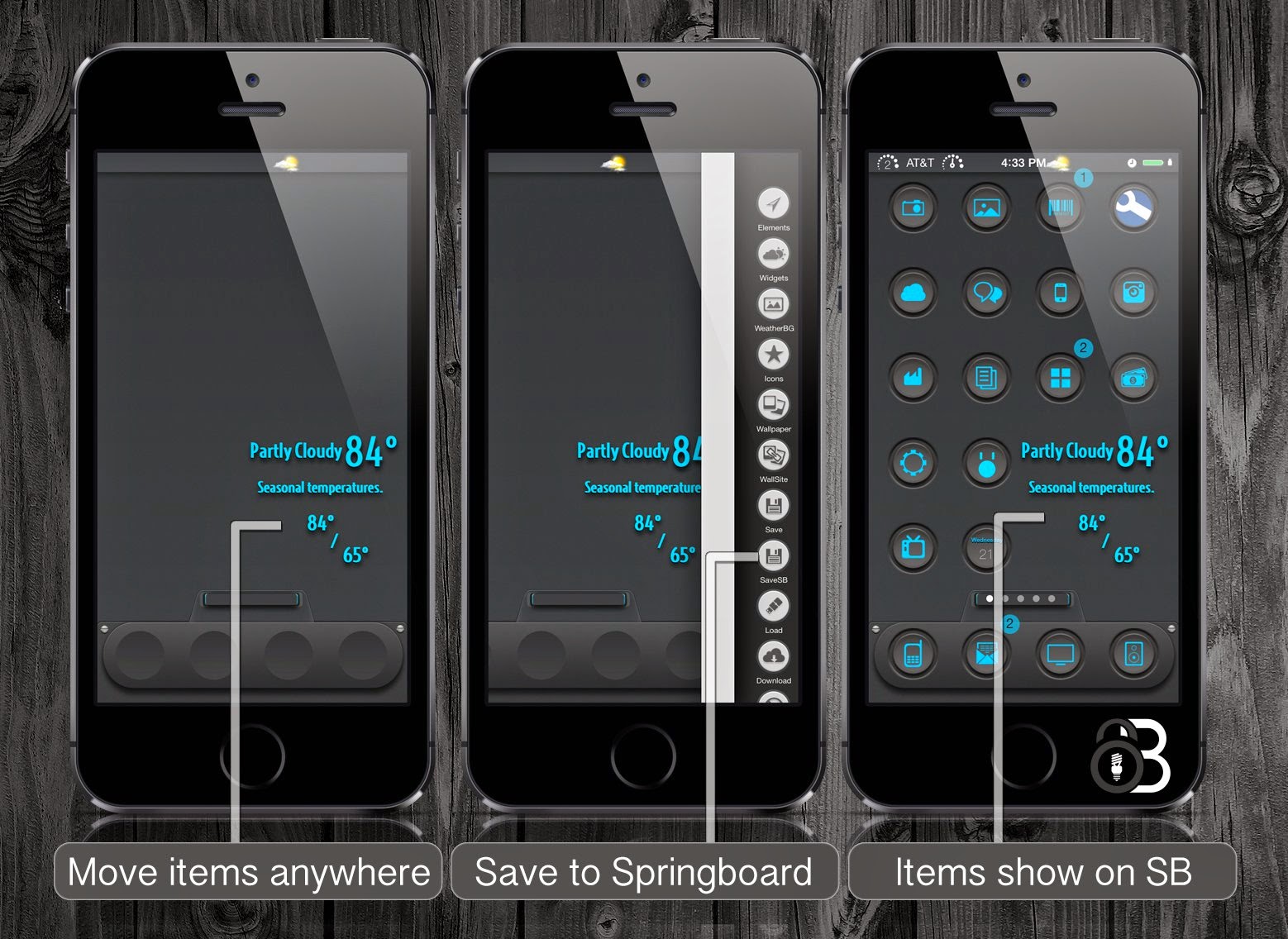 LBEvo Springboard: Cydia Addons (LockBuilder) free - Φωτογραφία 2