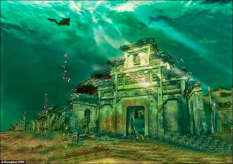 Η αρχαία πόλη της Κίνα που παραμένει μέχρι και σήμερα αναλλοίωτη στο βυθό της θάλασσας [photos] - Φωτογραφία 1