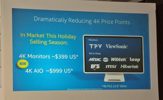 Intel και Samsung ετοιμάσουν σειρά 4Κ οθονών κόστους 399 δολαρίων - Φωτογραφία 1