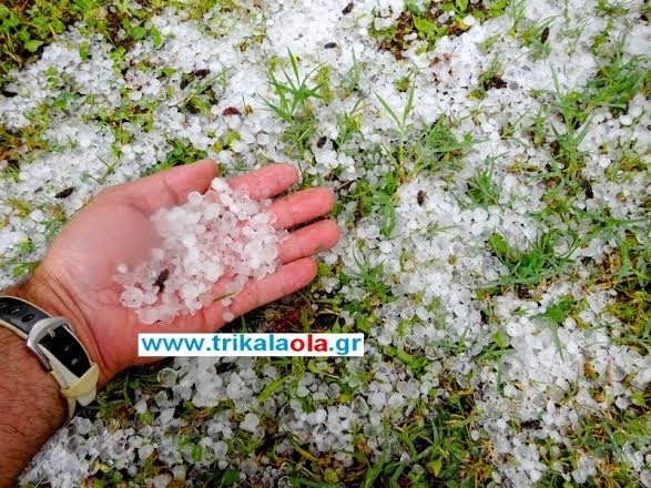 Πολλές ζημιές από το χαλάζι στα Τρίκαλα [video - photos] - Φωτογραφία 8