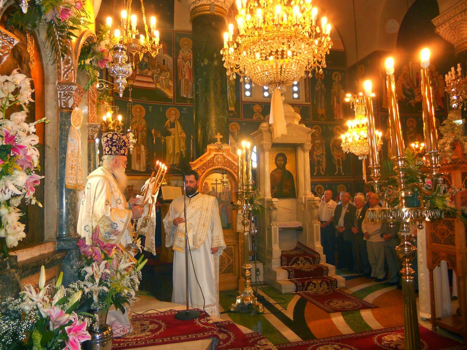 Η πανήγυρις της εορτής του Αγίου Πνεύματος στην Ι.Μ. Γλυφάδας, Ε. Β. Β. και Β. - Φωτογραφία 2