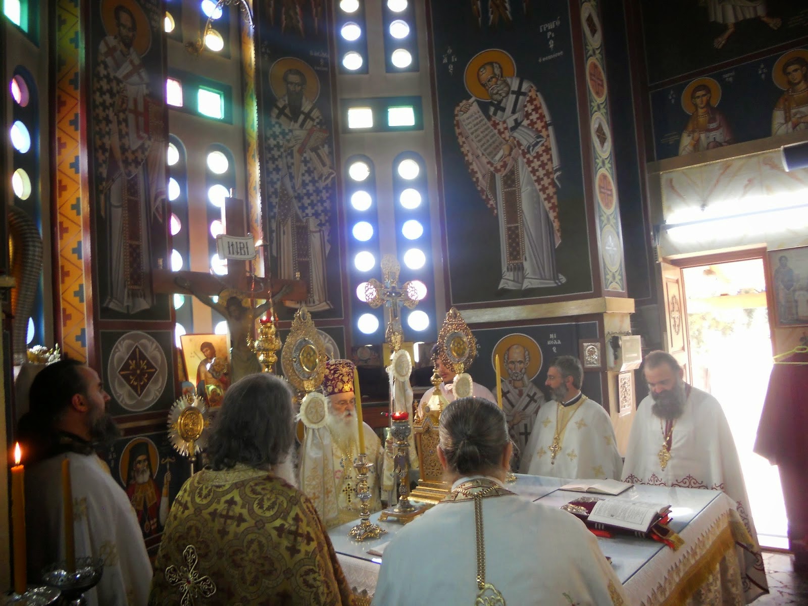 Η πανήγυρις της εορτής του Αγίου Πνεύματος στην Ι.Μ. Γλυφάδας, Ε. Β. Β. και Β. - Φωτογραφία 3