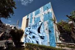 Έκφραση οργής λόγο της οικονομικής κρίσης  μέσα από τα γκράφιτι