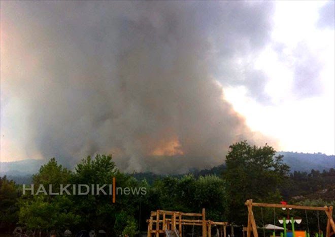 Χαλκιδική: Κεραυνός προκάλεσε πυρκαγιά - 1,5 χλμ το πύρινο μέτωπο - Φωτογραφία 3