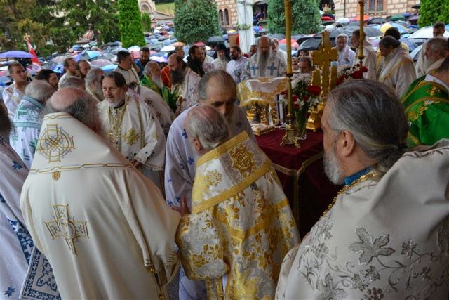 4917 - Ο Ηγούμενος της Ιεράς Μονής Χιλιανδαρίου, Αρχιμ. Μεθόδιος, παρών στην εκταφή και μεταφορά λειψάνων του Αγίου Ιουστίνου Πόποβιτς - Φωτογραφία 6