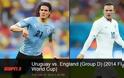 Σε εξέλιξη: Ουρουγουάη-Αγγλία 1-0 (ημ.)