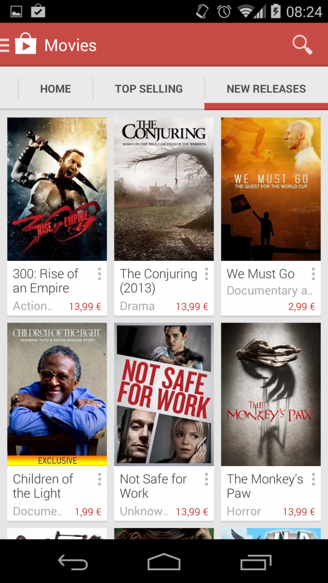 0 Google Play Movies. Διαθέσιμη στη χώρα μας η αγορά και ενοικίαση ταινιών μέσω του store του Android - Φωτογραφία 3