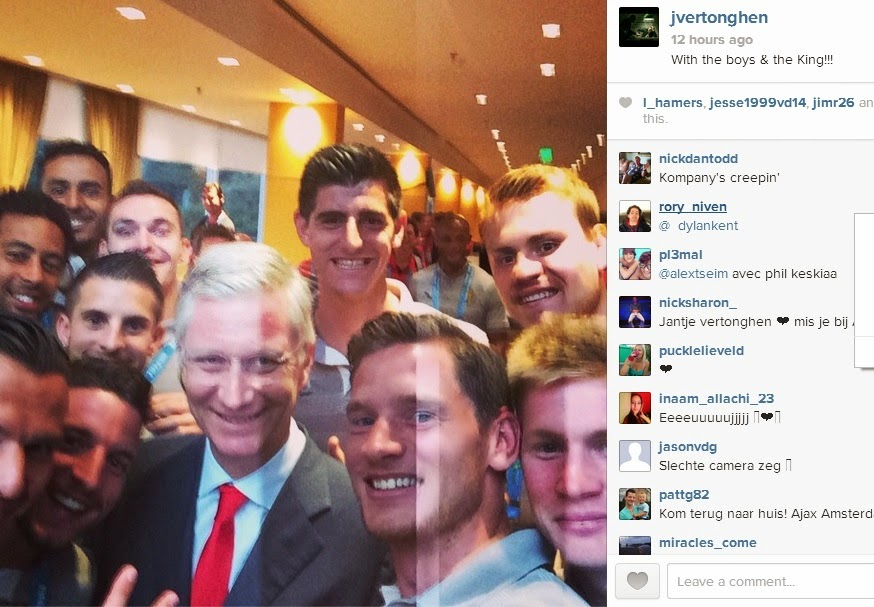 Οι selfies των παικτών του Βελγίου με τον Βασιλιά [photos] - Φωτογραφία 2