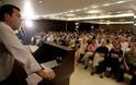 Ο Νίκος Νικολόπουλος στην εκδήλωση - κάλεσμα Αλ. Τσίπρα για το ξεπούλημα της ΔΕΗ