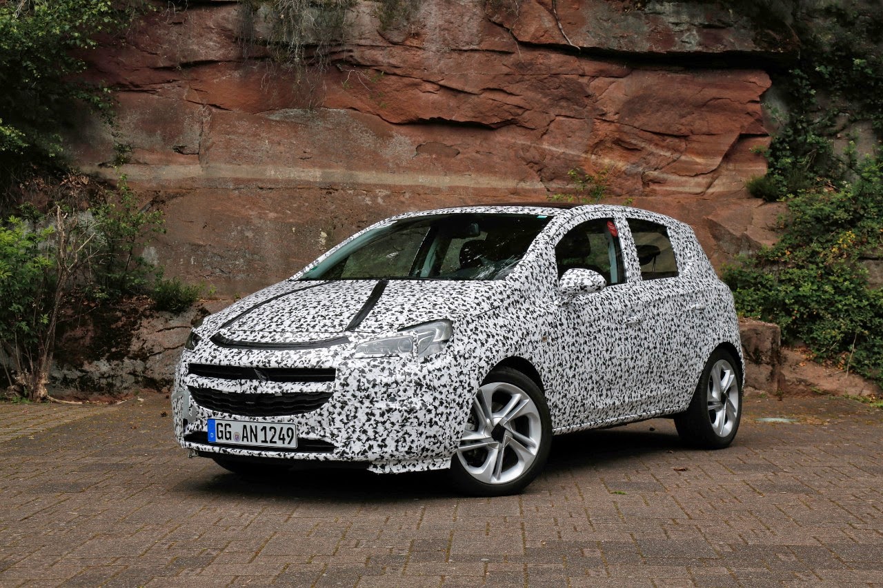 Το Νέο Opel Corsa θα κυκλοφορήσει στα τέλη του 2014. Η πέμπτη γενιά Corsa παραμένει καμουφλαρισμένη στα test drives - Φωτογραφία 1