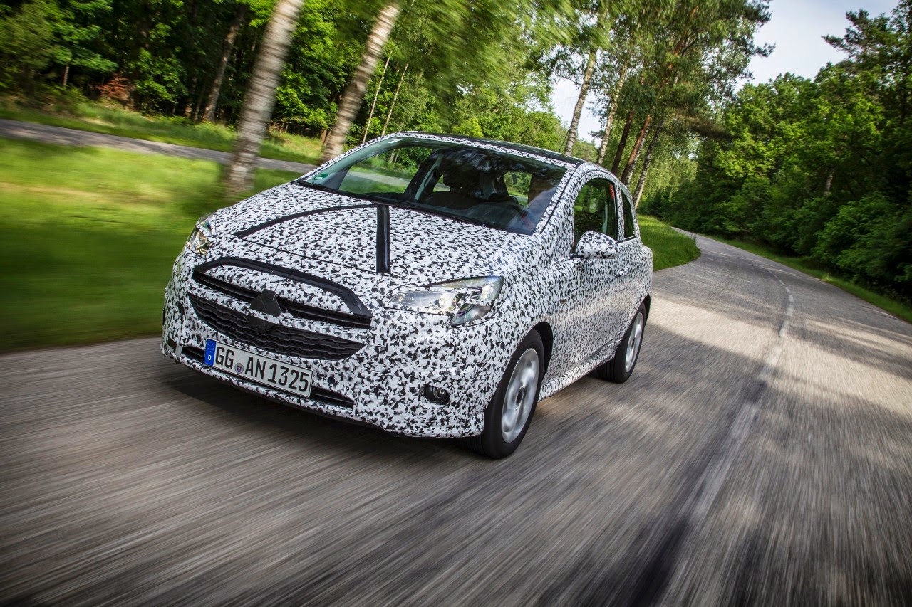 Το Νέο Opel Corsa θα κυκλοφορήσει στα τέλη του 2014. Η πέμπτη γενιά Corsa παραμένει καμουφλαρισμένη στα test drives - Φωτογραφία 7