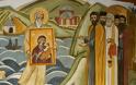 4977 - Η ιστορία της εικόνας της Παναγίας της Πορταΐτισσας (Ι.Μ. Ιβήρων) σε τοιχογραφίες μοναστηριού στον Έβρο. Έργο του Μάρκου Καμπάνη