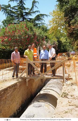 Επίσκεψη του Περιφερειάρχη Αττικής Γιάννη Σγουρού σε έργα που ολοκληρώνονται σε Περιστέρι, Κηφισιά και Αγίους Αναργύρους - Καματερό - Φωτογραφία 3