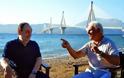 Πάτρα: Δέκα χρόνια μετά - Οι δυο αρχιμηχανικοί κατασκευής της Γέφυρας Χαρίλαος Τρικούπης συναντώνται στη...σκιά της!
