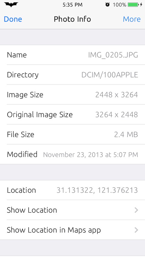 Photo Info: Cydia tweak free - Φωτογραφία 3