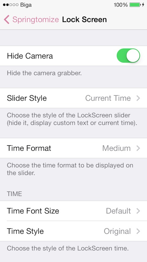 Springtomize 3 - iOS 7: Cydia update v1.1.2-2 ($2.99) - Φωτογραφία 3