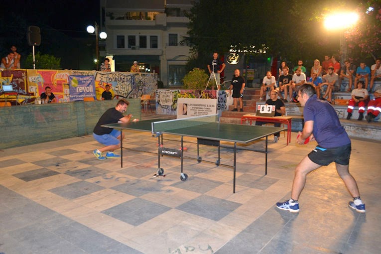 King Pong: 1ο Υπαίθριο Τουρνουά Πινγκ Πονγκ στην Αμαλιάδα - Φωτογραφία 1