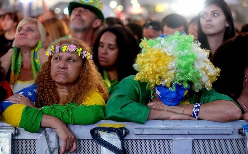 Απογοητευμένοι οι βραζιλιάνοι, στηρίζουν Γερμανία απόψε - Φωτογραφία 1