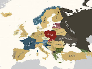Τα πιο δημοφιλή ονόματα στην Ευρώπη - Φωτογραφία 1