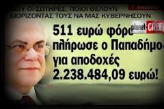 ΤΑ ΠΡΟΣΩΠΕΙΑ ΠΕΦΤΟΥΝ: Ιδού ο... τίμιος Παπαδήμος