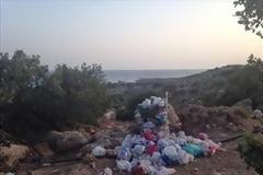 Τα χάλια μας - Η είσοδος του... παραδείσου στο Κεδρόδασος κατάντησε σκουπιδότοπος
