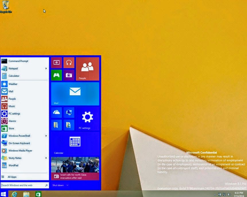 Διέρρευσαν screenshots από τα Windows 9 - Φωτογραφία 1