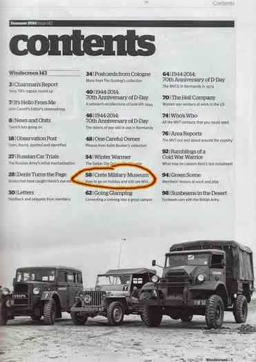 Αφιέρωμα στο Στρατιωτικό Μουσείο Χρωμοναστηρίου κάνει το Βρετανικό περιοδικό «Windscreen” - Φωτογραφία 4