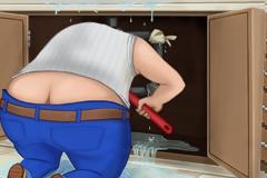 Plumber Crack: AppStore free game...πέτα παγάκια στον υδραυλικό