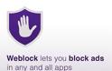 Weblock - AdBlock for iOS: AppStore free today
