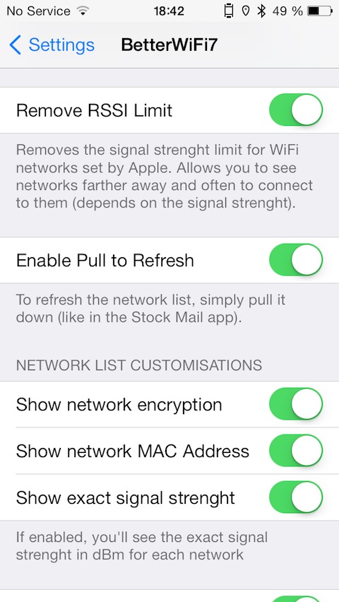 BetterWiFi7: Cydia tweak new v1.0 ($1.5) - Φωτογραφία 4