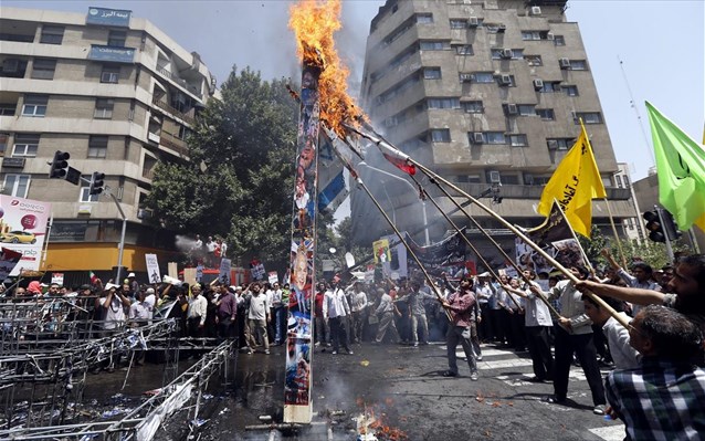 Ιράν: Διαδηλώσεις υπέρ των Παλαιστινίων - Φωτογραφία 1