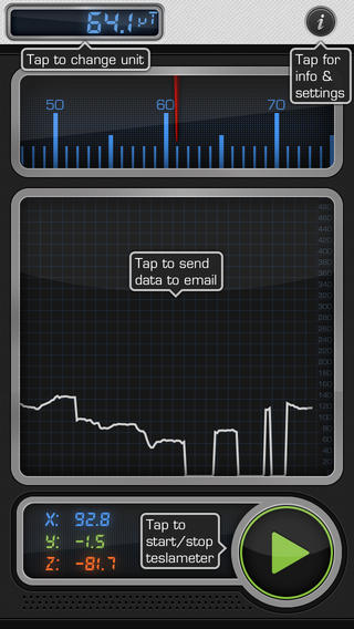 Teslameter 11th: AppStore free...ανιχνεύστε τα μαγνητικά πεδία - Φωτογραφία 4