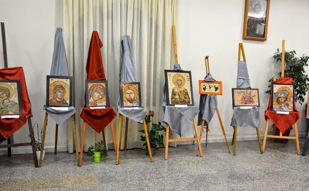 Εγκαίνια της έκθεσης ψηφιδωτών εικόνων της Ιεράς Μητρόπολης Λαγκαδά - Φωτογραφία 1