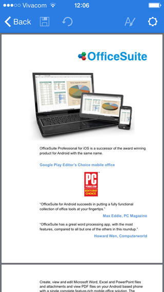 OfficeSuite: AppStore free....κάντε τις δουλειές σας από το iPhone/iPad - Φωτογραφία 3