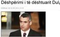 Αλβανικό Σχόλιο: « Ο Ντούλε χαμένος στην απόγνωση»