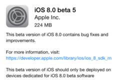 Δείτε μερικά νέα χαρακτηριστικά της Beta 5 του ios 8