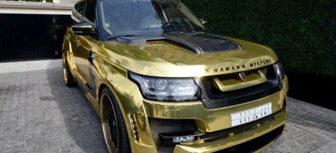 Σαουδάραβας Κροίσος κυκλοφορεί στο Λονδίνο με χρυσό Range Rover και αριθμό κυκλοφορίας 666! - Φωτογραφία 1