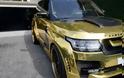 Σαουδάραβας Κροίσος κυκλοφορεί στο Λονδίνο με χρυσό Range Rover και αριθμό κυκλοφορίας 666! - Φωτογραφία 1