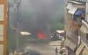 Φωτιά σε επαγγελματικό όχημα στους Αμπελόκηπους Θεσσαλονίκης [video]