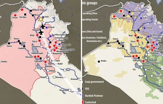 Δύο χάρτες για να καταλάβουμε τι συμβαίνει στο Ιράκ! - Φωτογραφία 1