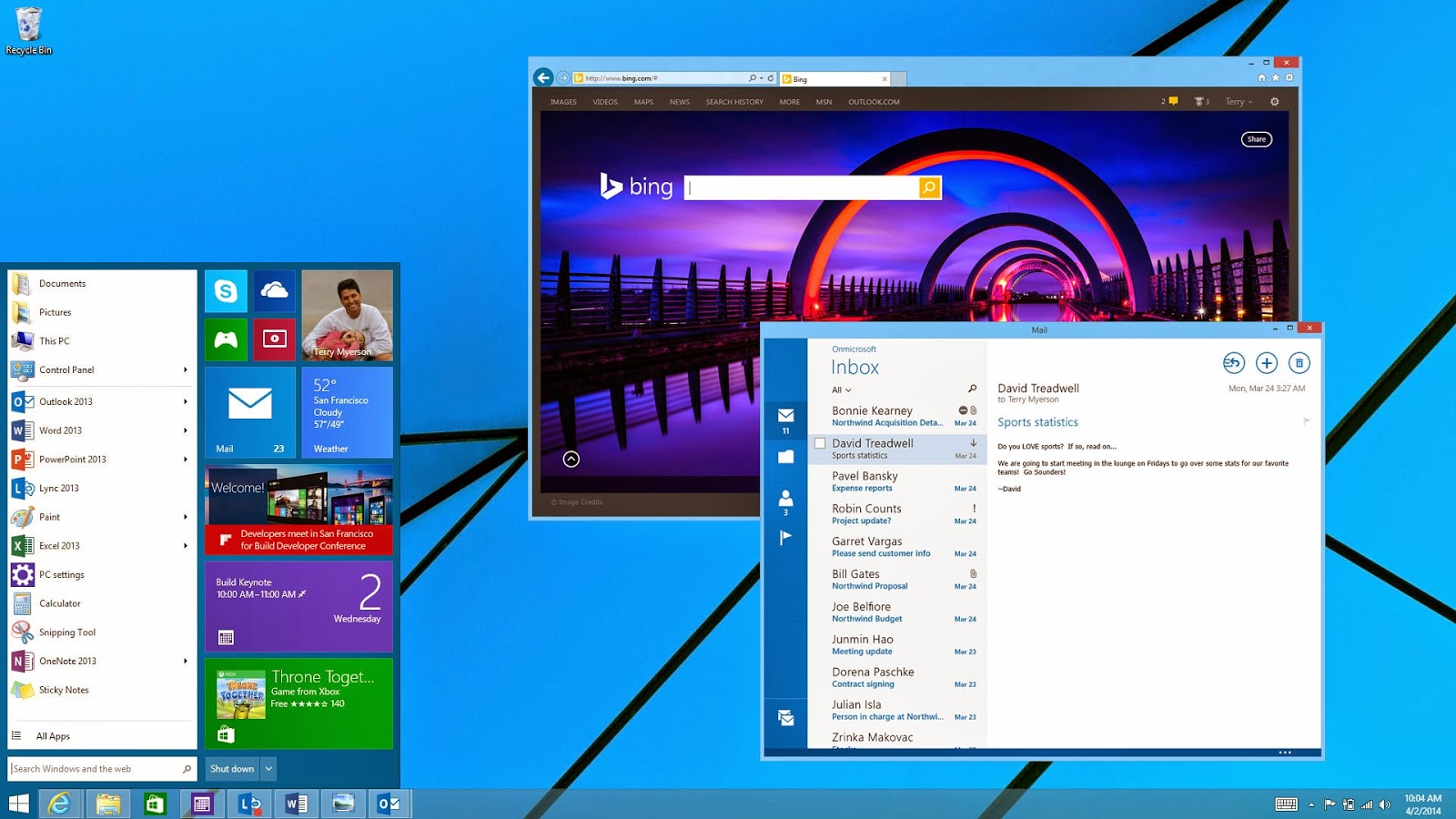 Virtual Desktops και κατάργηση της Charm bar στα Windows 9 - Φωτογραφία 1