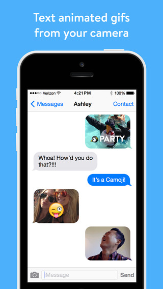Camoji: AppStore free...στείλτε κινούμενες εικόνες σε ένα μήνυμα - Φωτογραφία 3