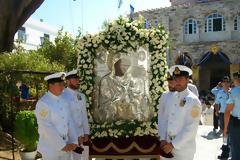 Φωτό από τον εορτασμό της Παναγίας Εκατονταπυλιανής στην Πάρο