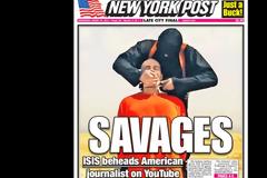 Σοκάρει το εξώφυλλο της New York Post για τον δημοσιογράφο που αποκεφαλίστηκε