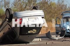 Δύο τραυματίες σε τροχαίο στην Ε.Ο. Πατρών - Πύργου