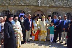 Εικόνες από τη λειτουργία του Πατριάρχη στην Ίμβρο