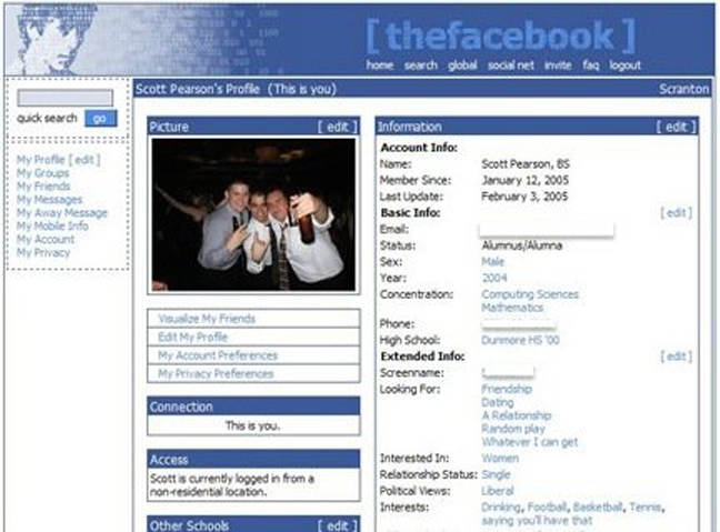 Έτσι ήταν το Facebook όταν ξεκίνησε να λειτουργεί - Φωτογραφία 4