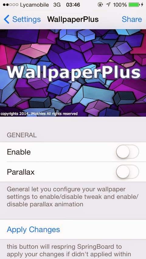 WallpaperPlus: Cydia tweak new free - Φωτογραφία 1