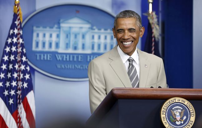 Έκλεψε την παράσταση το σακάκι του Ομπάμα - Φωτογραφία 2